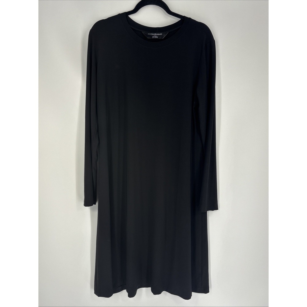 Norma Kamali Shift Dress - Black, Long Sleeve - Size XL